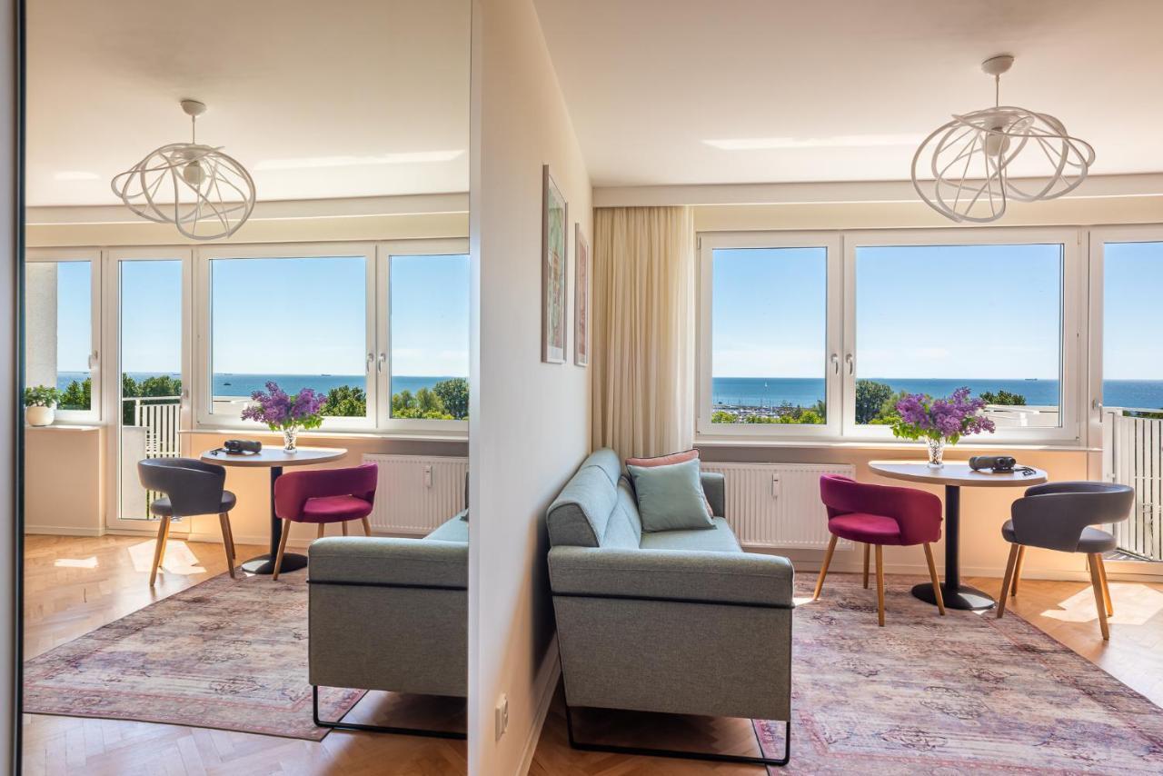 9Th Floor Skwer Kosciuszki Z Widokiem Na Morze Apartment กดิเนีย ภายนอก รูปภาพ